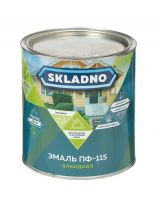 Эмаль Skladno, ПФ-115, алкидная, глянцевая, парижская зелень, 2.6 кг