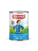 Эмаль Казачка, ПФ-115, алкидная, глянцевая, ярко-зеленая, 0.9 кг