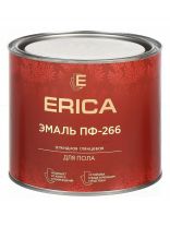 Эмаль Erica, ПФ-266, для пола, алкидная, глянцевая, золото-коричневая, 1.8 кг