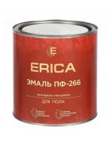 Эмаль Erica, ПФ-266, для пола, алкидная, глянцевая, желто-коричневая, 2.6 кг
