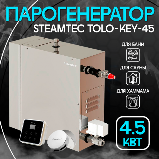 Парогенератор Steamtec TOLO KEY 45 - 4.5 кВт