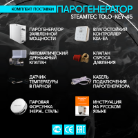 Парогенератор Steamtec TOLO KEY 45 - 4.5 кВт