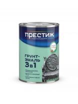 Грунт-эмаль Престиж, по ржавчине, алкидная, шоколадная, 0.9 кг