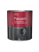 Грунт-эмаль Расцвет, по ржавчине, алкидная, серая, 2.7 кг