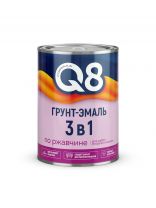 Грунт-эмаль Formula Q8, по ржавчине, алкидная, синяя, 0.8 кг