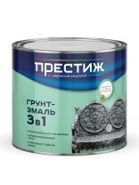 Грунт-эмаль Престиж, Мастер, по ржавчине, быстросохнущая, смоляная, зеленая, 1.9 кг