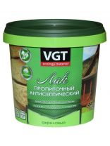 Лак VGT, антисептик, полуглянцевый, акриловый, дуб, для внутренних и наружных работ, 0.9 кг