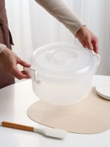 Контейнер пищевой пластик, 5 л, 30.3х27.7х14 см, круглый, с ручками, Альтернатива, М097