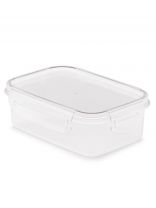Контейнер пищевой пластик, 0.5 л, 16х11.5х5.5 см, прямоугольный, на защелках, Альтернатива, Прайм, М8500