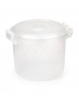 Контейнер пищевой пластик, 8 л, 30.3х27.7х24 см, в ассортименте, круглый, с ручками, Альтернатива, М098