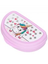 Контейнер пищевой для бутербродов пластик, 15х10.5х4 см, Idea, Единорог, М1201