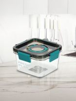 Контейнер пищевой пластик, 0.4 л, 11.8х11.8х6.5 см, квадратный, PET0550