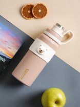 Термобутылка нержавеющая сталь, 0.6 л, бежевая, Y4-9308