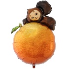 1207-6639  ФИГУРА Чебурашка на апельсине