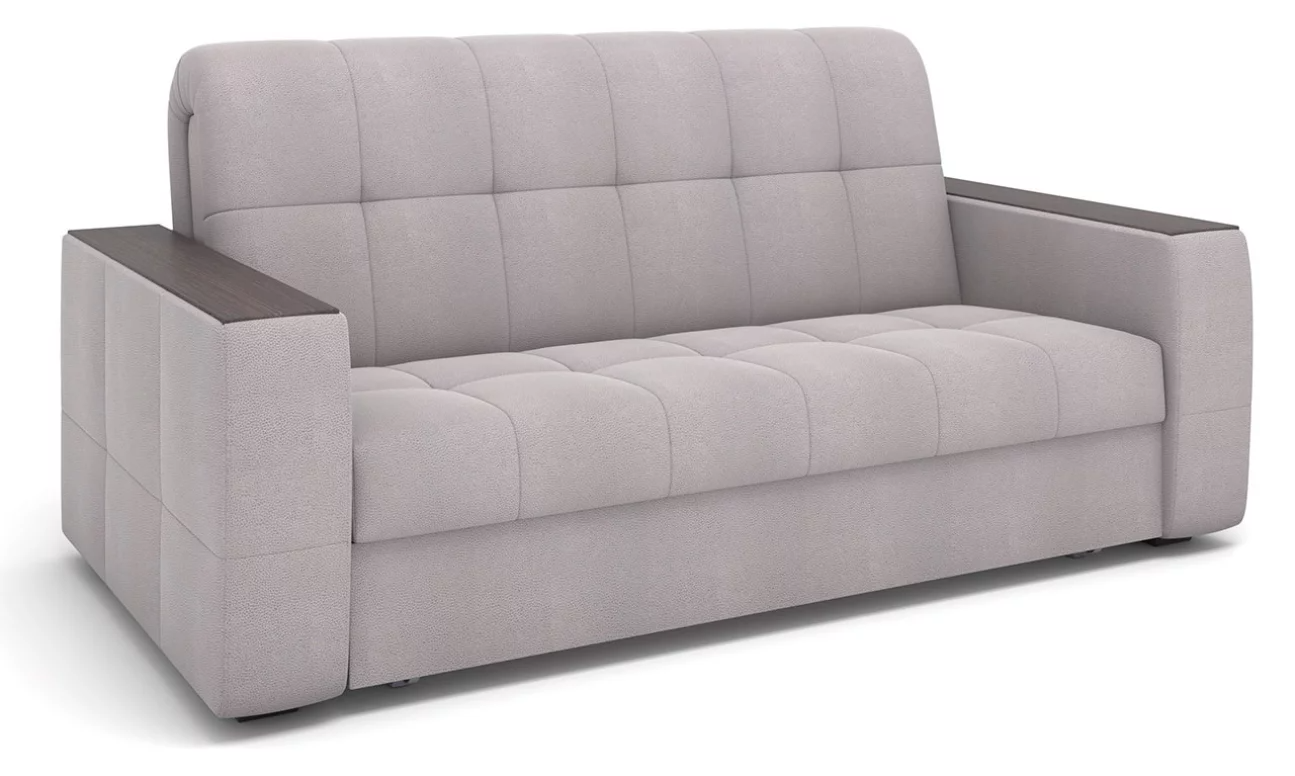 Диван прямой Порто Аккордеон (декор Структурный кофе) ткань Mercury Beige