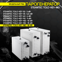Парогенератор Steamtec TOLO KEY 180 - 18 кВт