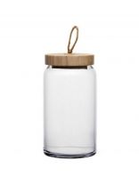 Банка для сыпучих продуктов, стекло, 1.13 л, с крышкой, Pasabahce, Woody, 43593B