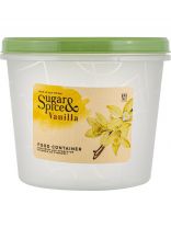 Банка для продуктов, пластик, 0.7 л, 12х12х10 см, с крышкой, Sugar&Spice, Vanilla, SE188811025, трюфель