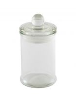 Банка для сыпучих продуктов, стекло, 0.15 л, 6.2х6.2х11.5 см, с крышкой, Mallony, Banca, 003599