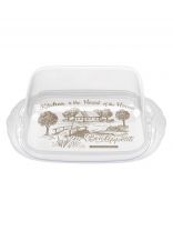 Масленка пластик, 18.9х11х6.9 см, с декором, в ассортименте, Бытпласт, С32278/4332278