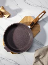 Сковорода литой алюминий, 24 см, антипригарное покрытие, Мечта, Premium violet, съемная ручка, 024904