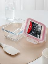 Форма для запекания стекло, 17.8х12.6х6 см, 0.78 л, прямоугольная, с пластиковой крышкой, Borcam, BAKE&STORE, 59564