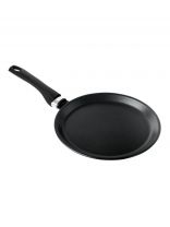 Блинница алюминий, 24 см, антипригарное покрытие, Горница, Классик, черная, б241а, бакелитовая ручка