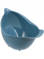 Дуршлаг пластик, 18х17 см, синий, Y4-6473