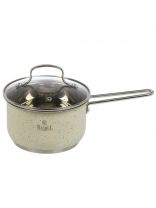 Ковш нержавеющая сталь, 1.9 л, крышка стекло, ручка нержавеющая сталь, индукция, RasheL, R-10/109в