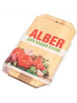 Доска разделочная береза, 30х18х1.8 см, с кровостоком, прямоугольная, Alber, 80027