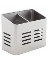 Подставка для столовых приборов, нержавеющая сталь, 16х9х13 см, Carnale, 007537