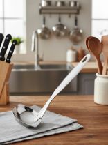 Половник для блинов, нержавеющая сталь, навеска, Мультидом, AN50-55, с хромированным покрытием