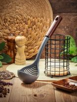 Половник нейлон, с прорезями, навеска, серый, Daniks, Loft, JA20221115W-4