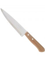 Нож кухонный Tramontina, Universal, шеф-нож, нержавеющая сталь, 17.5 см, рукоятка дерево, 22902/007-TR