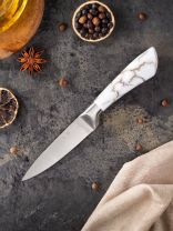 Нож кухонный Daniks, Platinum, для овощей, нержавеющая сталь, 9 см, рукоятка пластик, WFCF-0044-5