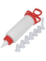 Шприц кондитерский для крема, Мультидом, Н80-3/JH80-2, 8 насадок