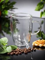 Кружка стекло, 350 мл, двойные стенки, Y4-5388