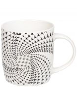 Кружка керамика, 350 мл, Графика черно-белая, рисунок в ассортименте, 323191