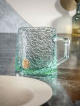 Кружка стекло, 260 мл, с цветным дном, Y4-9025, в ассортименте