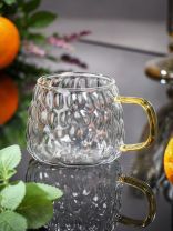 Кружка стекло, 420 мл, Капли, Y6-10176/B060061