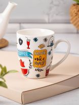 Кружка керамика, 360 мл, Отличный день начинается с кофе, Y4-8989, в ассортименте