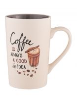 Кружка фарфор, 385 мл, Coffee Is Always A Good Idea, Lefard, 260-957