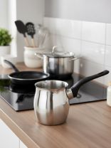 Кофеварка 0.6 л, нержавеющая сталь, ручка бакелитовая, Turco, 007009