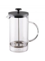 Френч-пресс 1 л, стекло, нержавеющая сталь, Mallony, Grigio, 108388