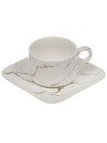 Чайная пара фарфор, 2 предмета, на 1 персону, 200 мл, Atmosphere, Estetica, AT-K3036, подарочная упаковка