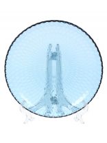 Тарелка десертная, стекло, 19 см, круглая, Идиллия Лондон Топаз 1, Luminarc, Q1315, синяя