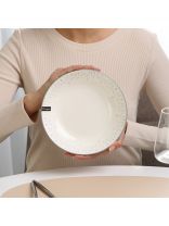 Тарелка суповая, керамика, 20 см, круглая, Mila Mifi, Elrington, 253-27024
