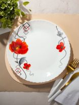 Тарелка обеденная, стеклокерамика, 24 см, круглая, Марсель, LHP95