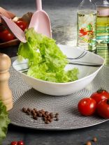 Салатник стеклокерамика, квадратный, 20х6.5 см, 1.2 л, Токио, Daniks, FFW-90-K1306-2/NFW90T