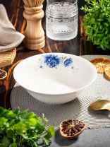 Салатник керамика, круглый, 18х5 см, 0.6 л, Мэджик Блю, Daniks